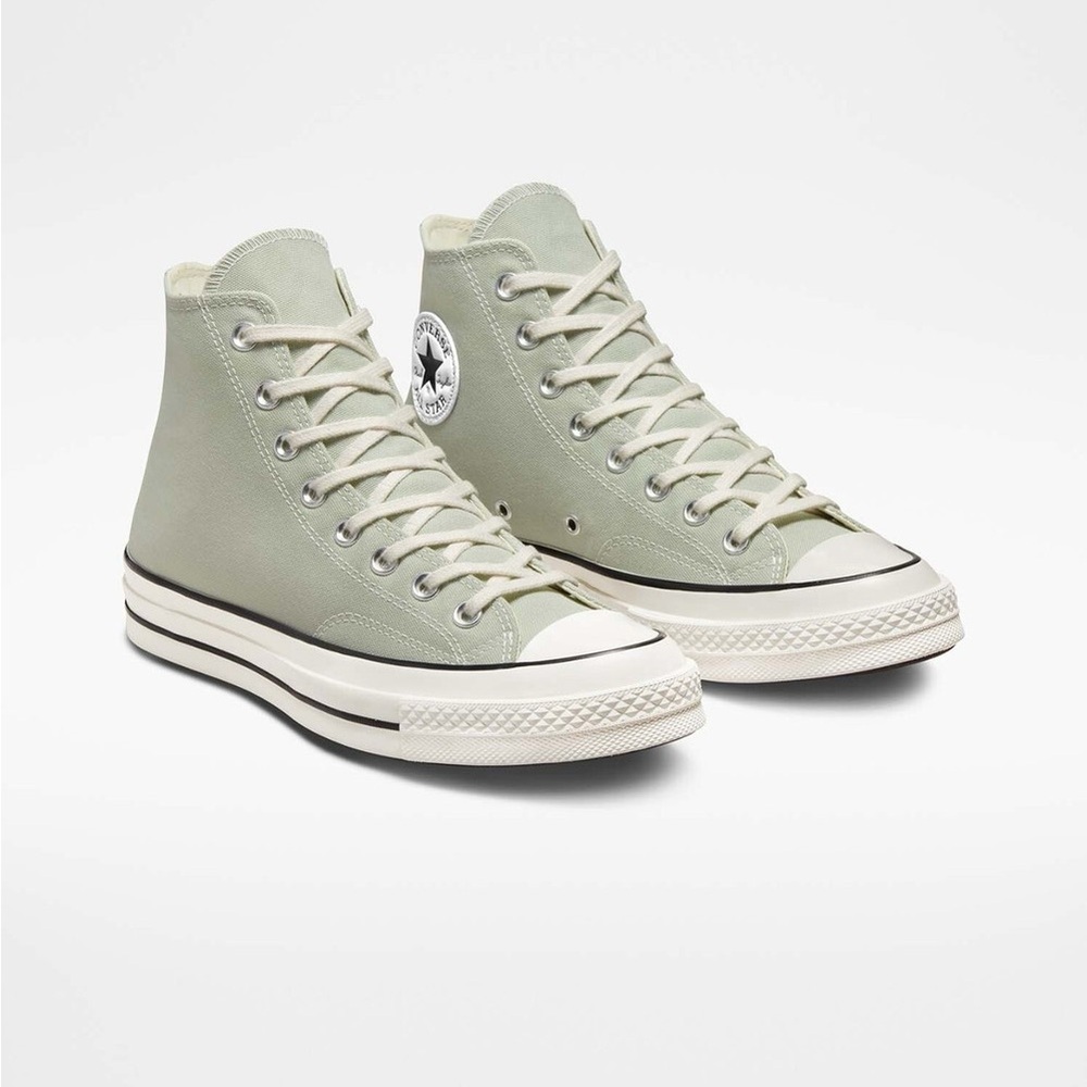 Converse High-Top Sneakers in Sage Green